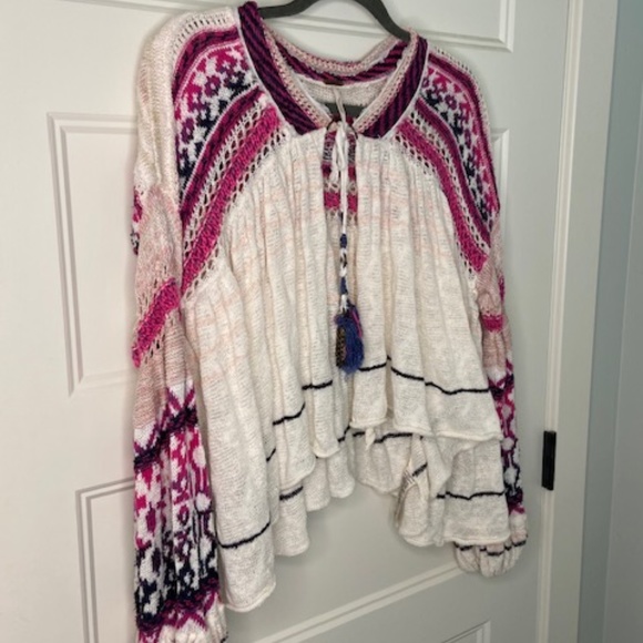 FREE PEOPLE open front cropped cardigan size S - Picture 6 of 7
